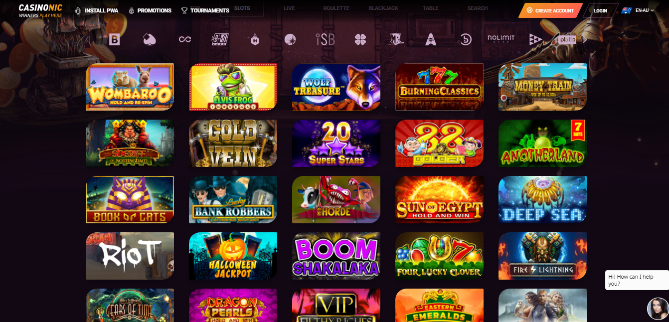 CasinoNic offers